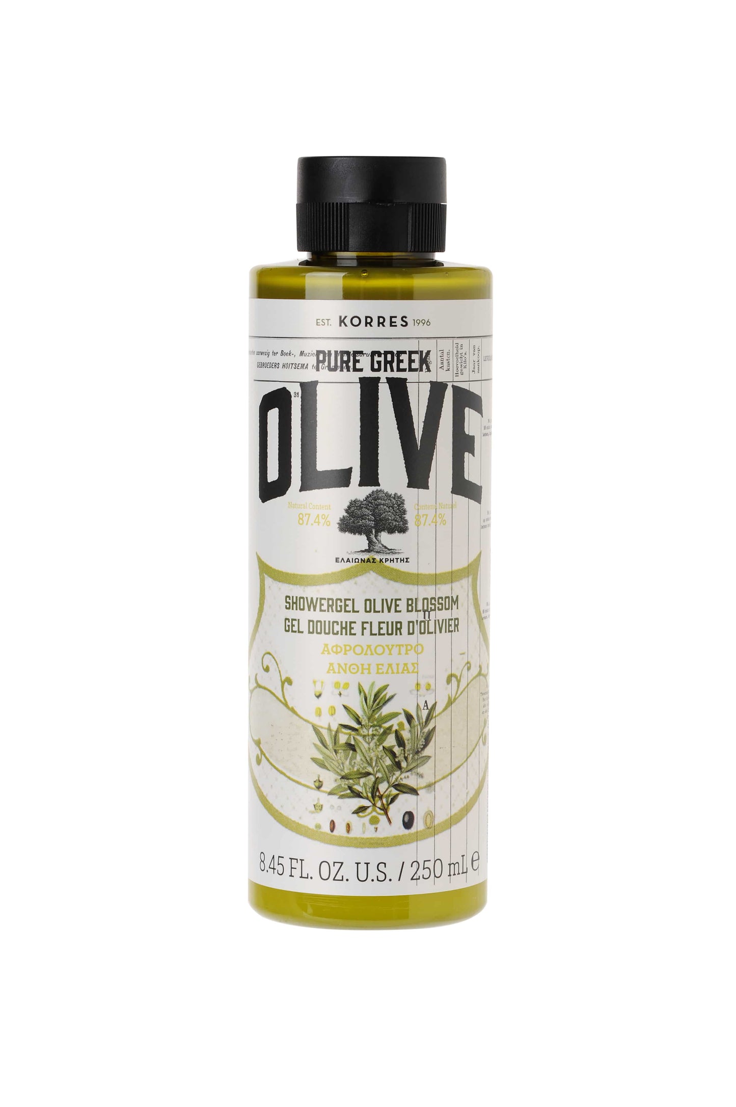 Korres Pure Greek Olive Showergel Olive Blossom 250 ml