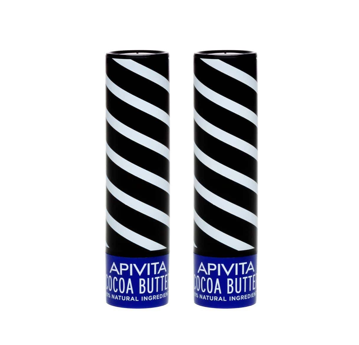 Apivita Lip Care Cocoa Butter SPF20 2 x 4.4 gr
