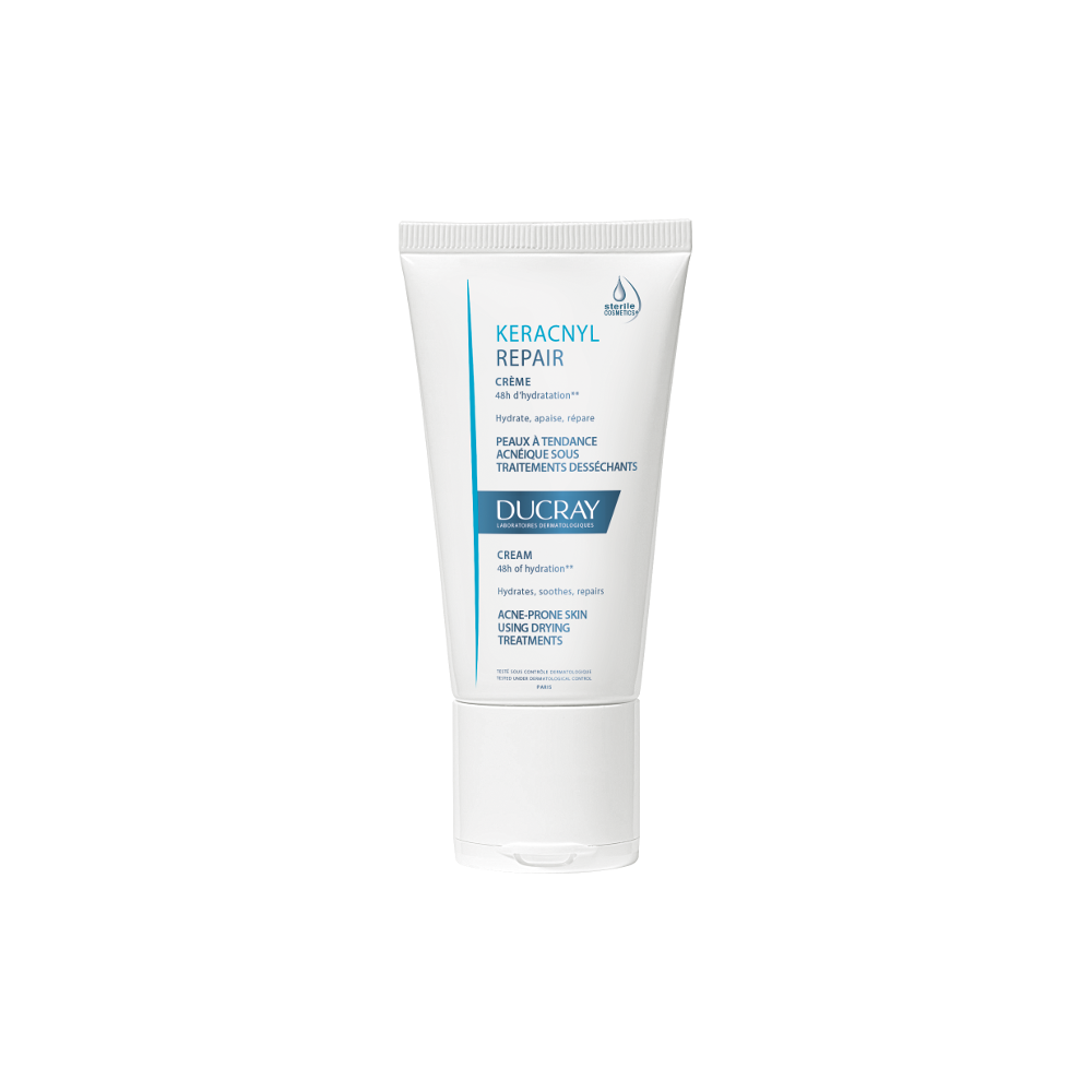 Ducray Keracnyl Repair Cream for Oily, Acne-Prone Skin 50 ml