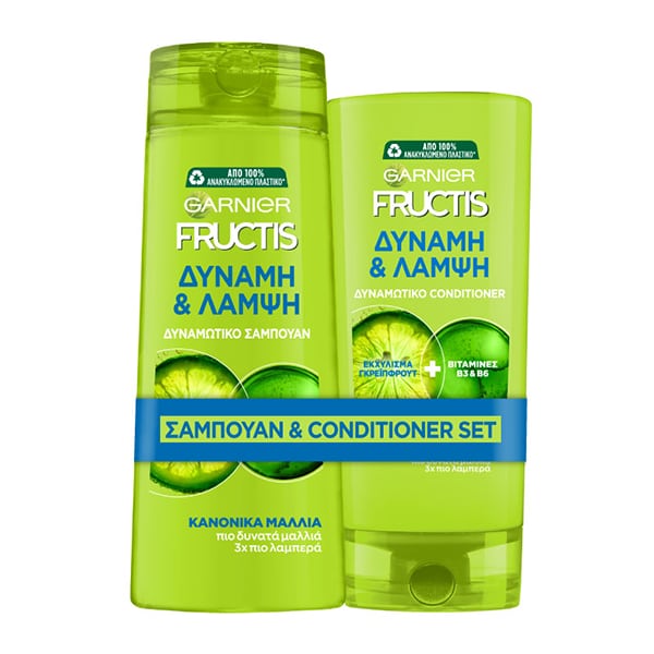 Garnier Fructis Promo with Strengthening Shampoo, 400ml & Conditioner 200 ml