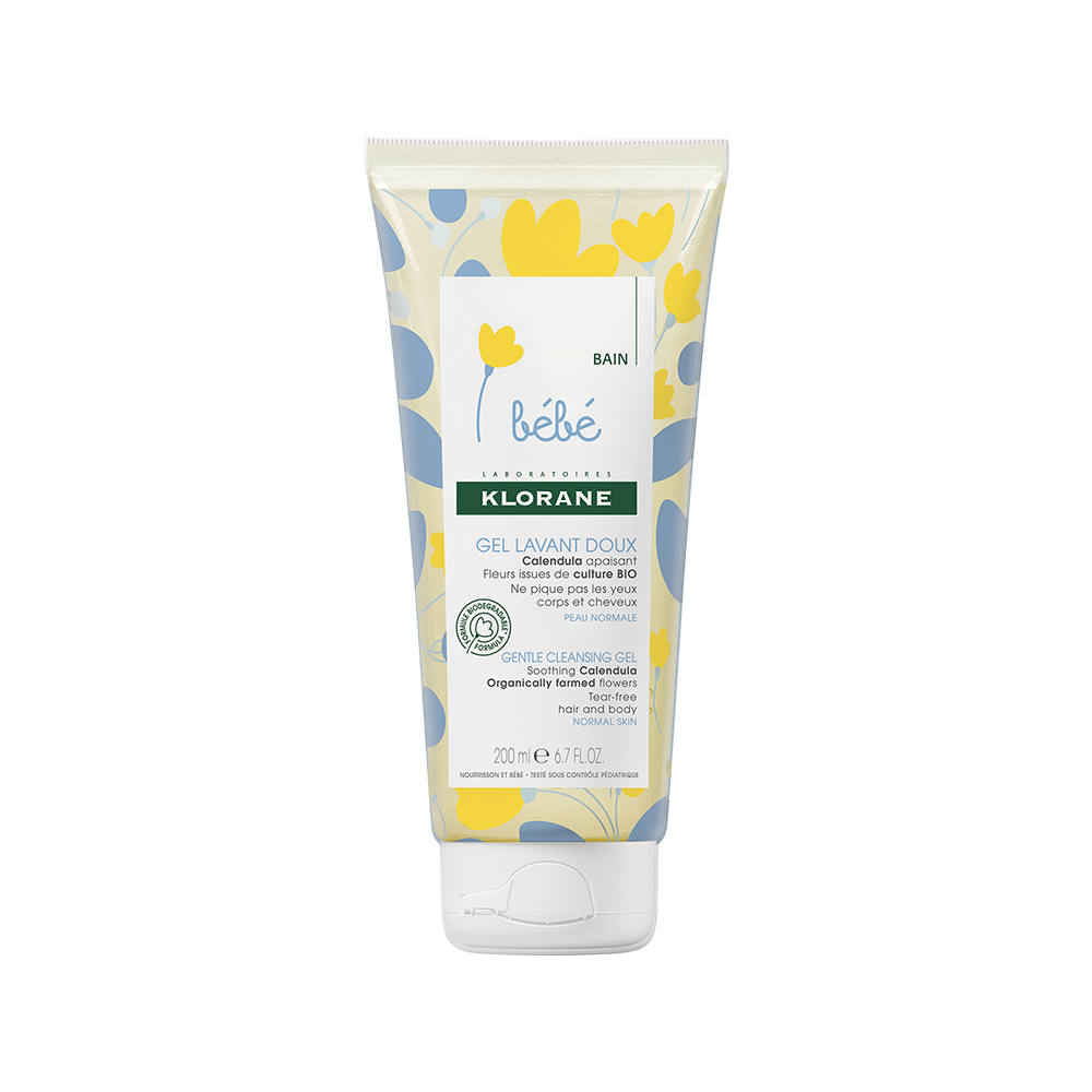 Klorane Bebe Gentle Cleansing Gel with Soothing Calendula 200 ml