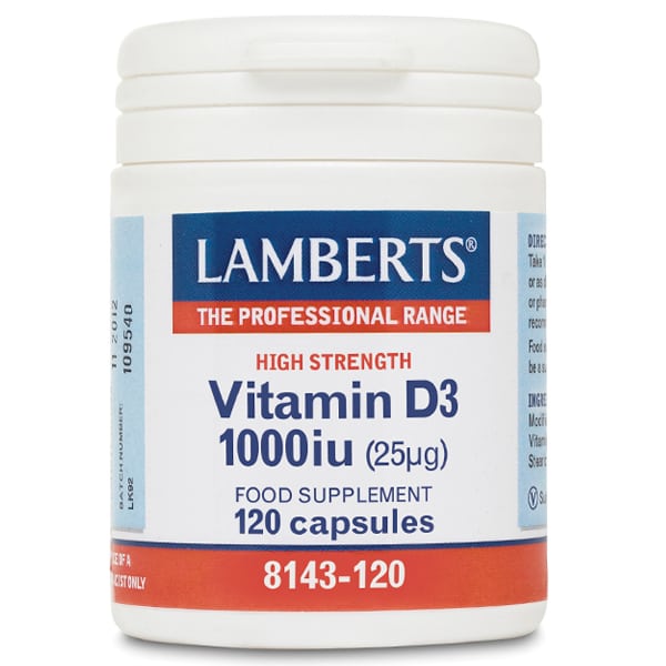 Lamberts Vitamin D3 1000IU (25 μg) 120 kapsula