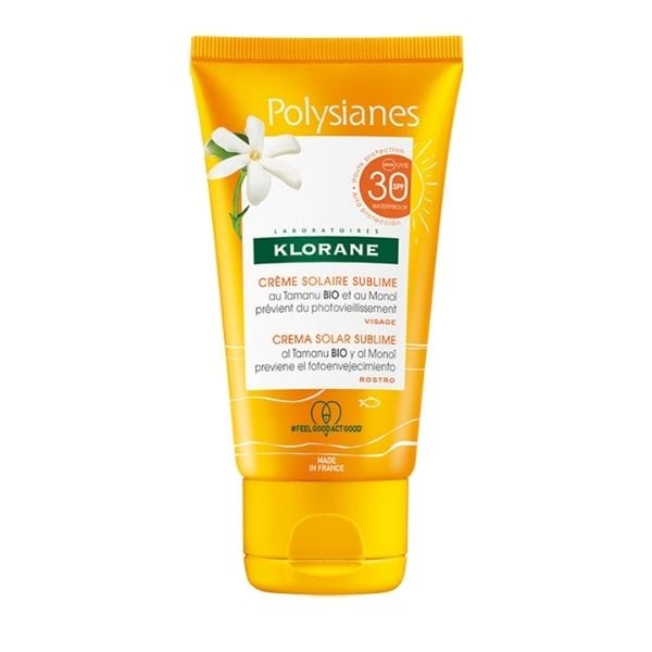 Klorane Polysianes Face Sunscreen SPF30 with Tamanu & Monoi 50 ml