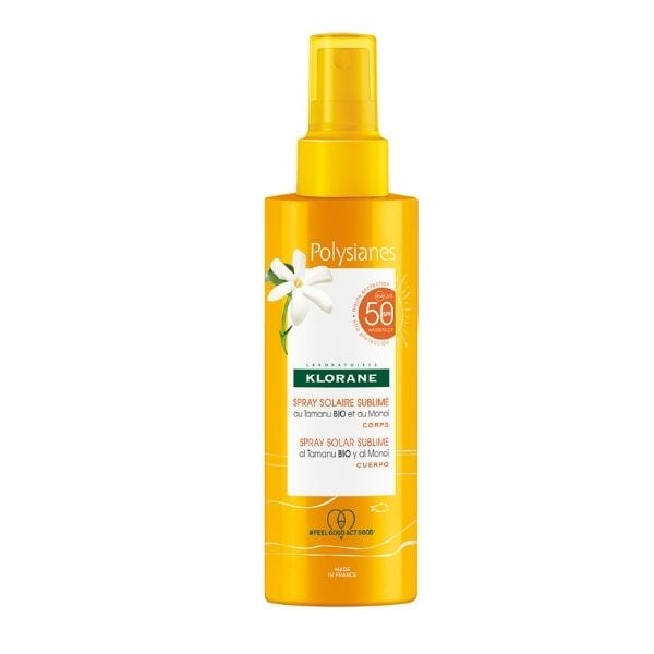 Klorane Polysianes Spray Solar Sublime with Organic Tamanu & Monoi SPF50 200 ml