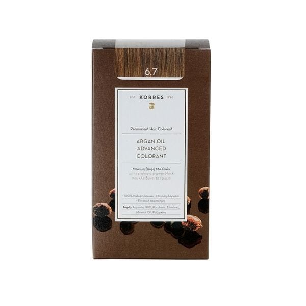 Korres Argan Oil Advanced Colorant with Pigment-Lock Technology 6.7 Cocoa 50 ml