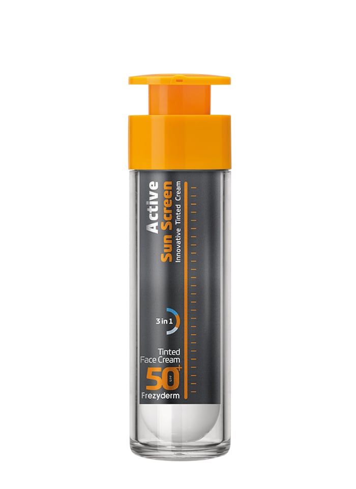 Frezyderm Active Sun Screen Tinted Face Cream SPF50+ 50 ml