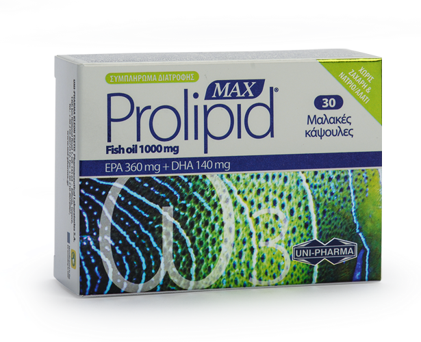 Uni-Pharma Prolipid Max 1000mg 30 kapsula