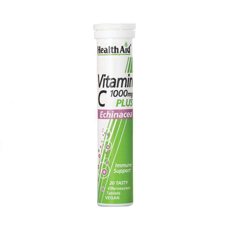 Health Aid Vitamin C 1000mg plus Echinacea with Lemon Flavor 20 tableta efektive
