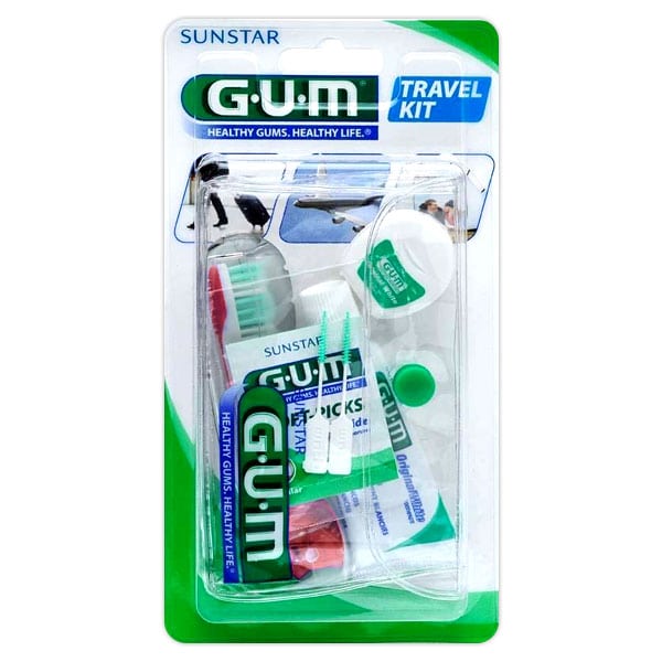 Gum Travel Brush Kit (156)  1 set - E kuqe