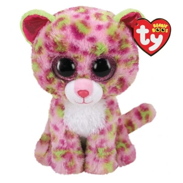 TY Beanie Boos Plush Toy 15cm  1 copë - Rozë Leopardi
