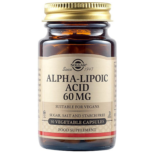 Solgar Alpha-Lipoic Acid 60mg  30 kapsula vegjetariane