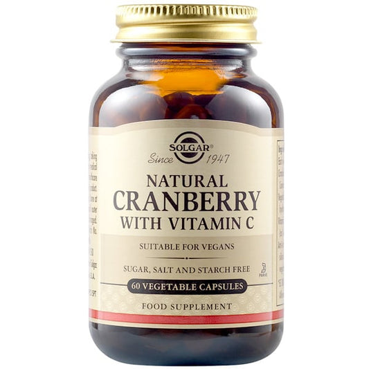 Solgar Natural Cranberry with Vitamin C  60 kapsula vegjetariane