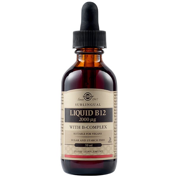 Solgar Vitamin B12 2000 μg with B-Complex Liquid 59 ml