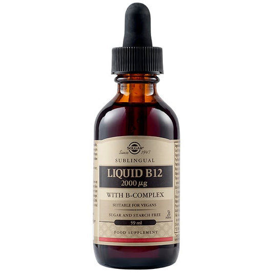 Solgar Vitamin B12 2000 μg with B-Complex Liquid 59 ml