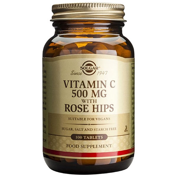 Solgar Vitamin C 500mg with Rose Hips  100 tableta