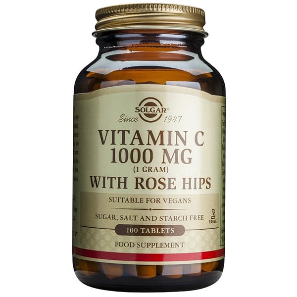 Solgar Vitamin C 1000mg with Rose Hips  100 tableta