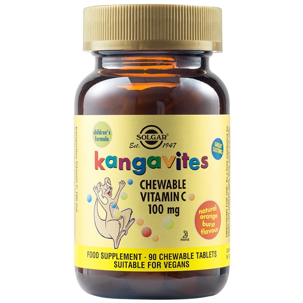 Solgar Kangavites Vitamin C 100mg  90 tableta përtypëse