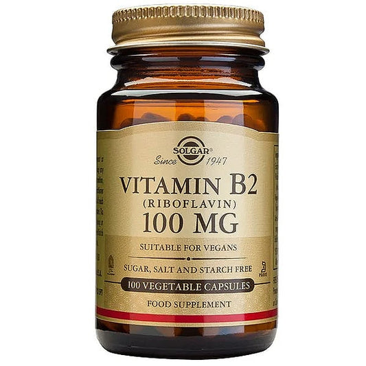 Solgar Vitamin B2 100mg (Riboflavin)  100 kapsula vegjetariane