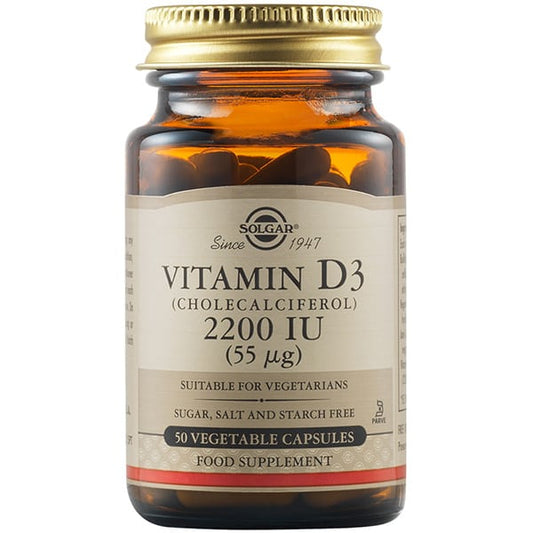 Solgar Vitamin D3 2200IU (55 μg) 50 kapsula vegjetariane