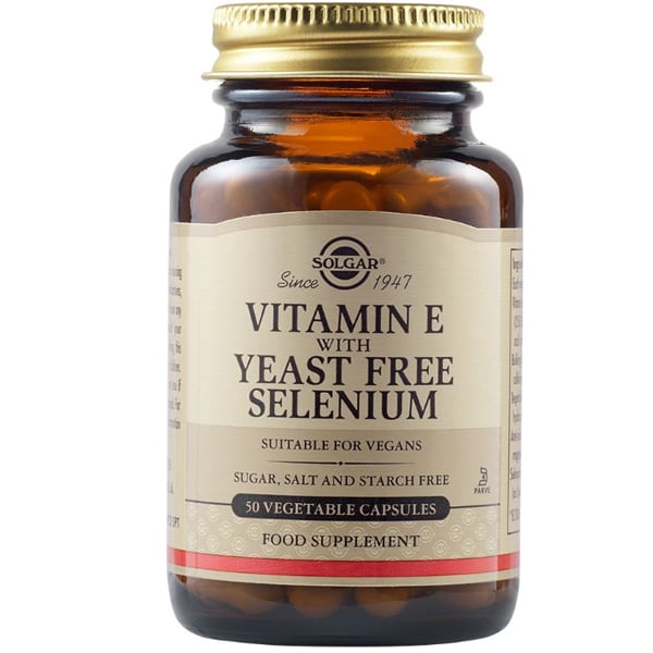 Solgar Vitamin E with Yeast Free Selenium  50 kapsula vegjetariane