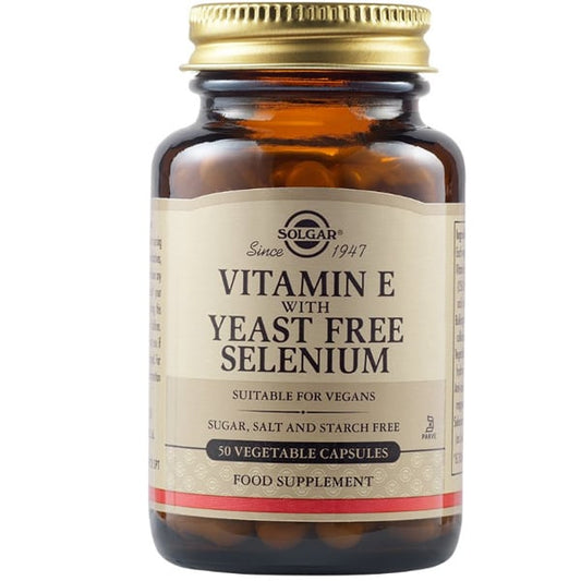 Solgar Vitamin E with Yeast Free Selenium  50 kapsula vegjetariane