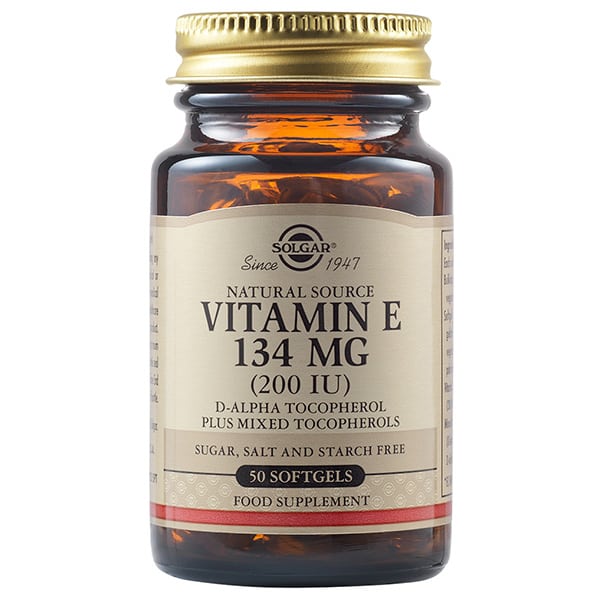 Solgar Vitamin E 134mg (200IU)  50 kapsula të buta