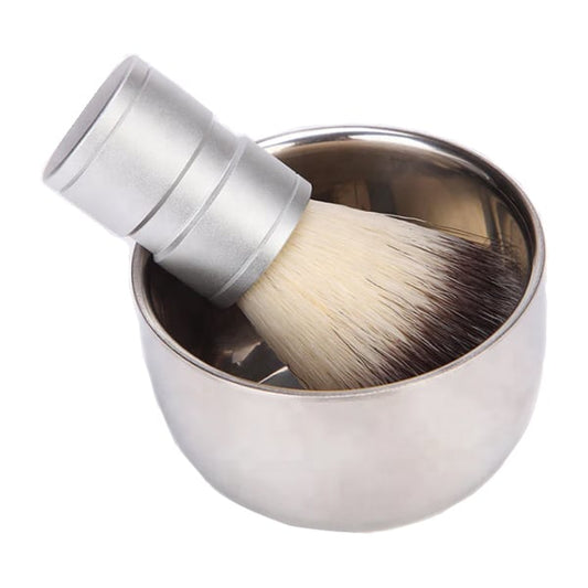 Boobam Shaving Bowl & Brush  1 set - Argjend