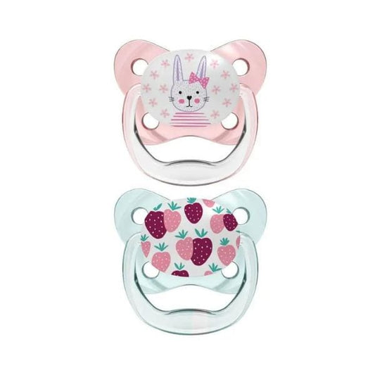 Dr. Brown's Prevent Orthodontic Soother 0-6m (PV12302)  2 copë - Rozë-Jeshile