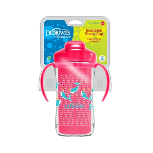 Dr. Brown's Insulated Straw Cup 12m+  300ml - Fuksi-Balenë