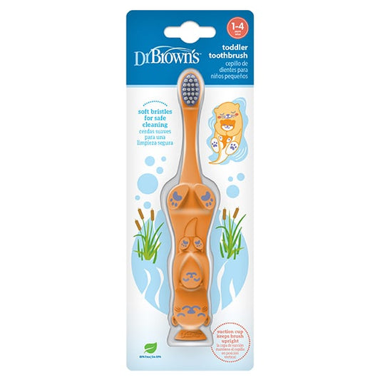 Dr. Brown's Baby Toothbrush Otter 0-4 years  1 copë - Portokalli