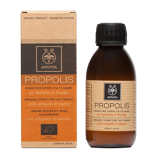 Apivita Propolis Organic Syrup for the Throat with Propolis & Thyme  150 ml