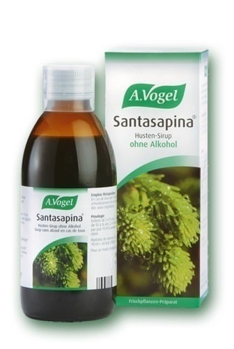 A. Vogel Santasapina Herbal Wild Fir Syrup for Irritated Throat, Cough & Nasal Congestion for Adults & Children  100 ml