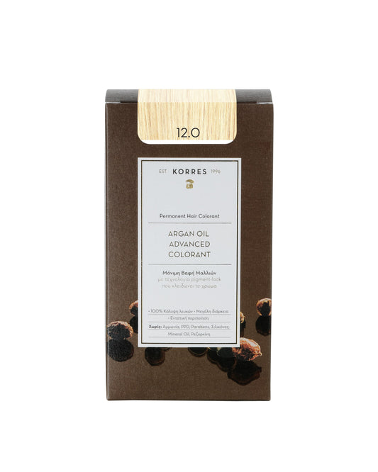 Korres Argan Oil Advanced Colorant with Pigment-Lock Technology 12.0 Special Blonde  50 ml