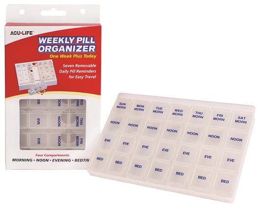 Acu-Life 128SPW Pill Case Weekly Large  1 copë