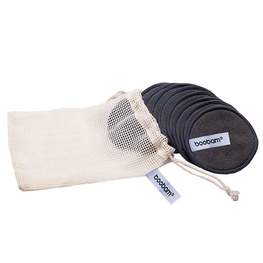 Boobam Charcoal Make Up Remover Pads  set prej 10 copësh