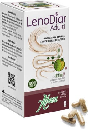 Aboca Lenodiar Adult Food Supplement for the treatment of Acute Diarrhea  20 ndeshje