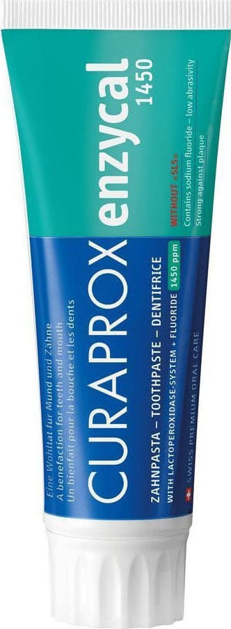 Curaprox Enzycal 1450ppm SLS-Free Toothpaste  75 ml
