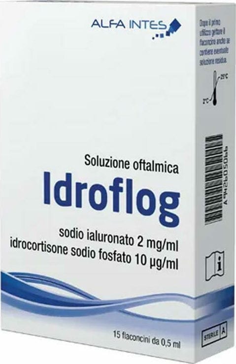 Alfa Intes Idroflog Eye Drops with Sodium Hyaluronate  15x0.5ml