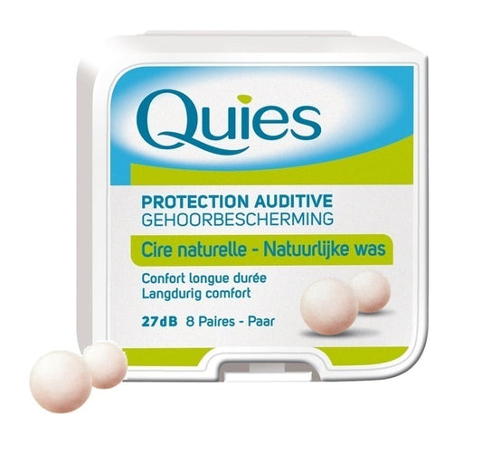PharmaQ Quies Earplugs Pure Wax  8 çifte