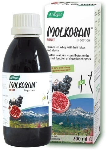 A. Vogel Molkosan Fruit Organic Whey Prebiotic Drink with Fruit Flavor for Daily Use  200 ml
