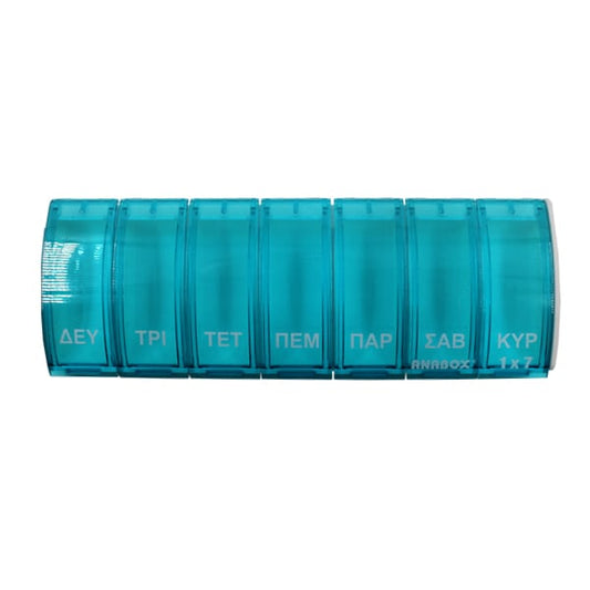 Anabox Weekly Pill Case  1 copë - blu