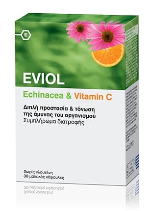 Eviol Echinacea & Vitamin C  30 kapsula