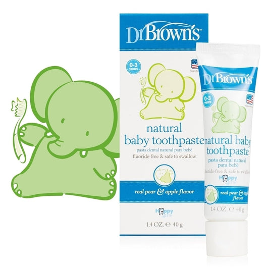 Dr. Brown's Natural Baby Toothpaste Pear & Apple Flavor 0-3Y HG 025  40 gr