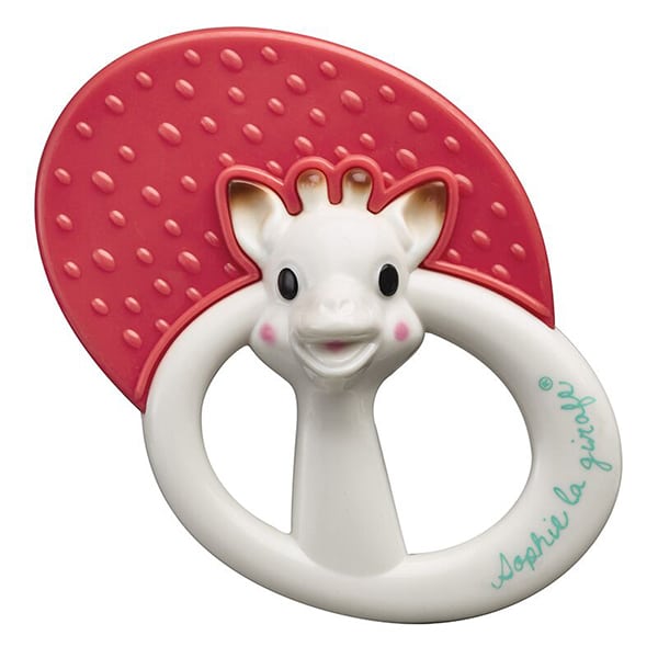 Sophie la Girafe Teething Rattle 3+ months  1 copë - E kuqe