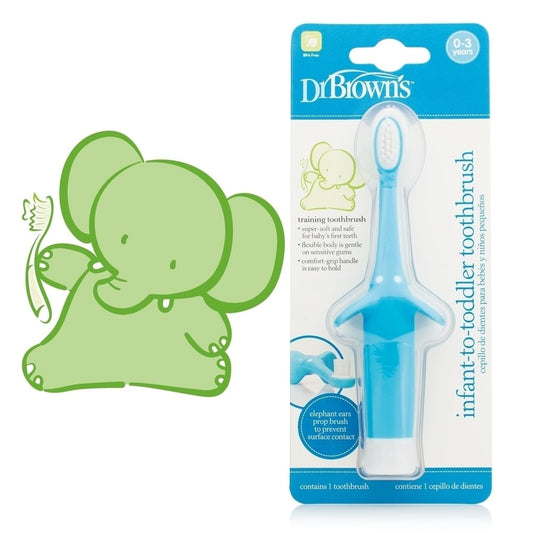 Dr. Brown's Infant to Toddler Toothbrush 0-3Y Blue HG 014  1 copë