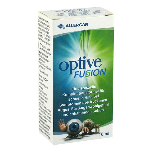 Allergan Optive Fusion Lubricating Eye Drops with Hyaluronic Acid  10 ml