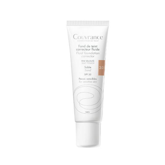 Avene Couvrance Fluid Foundation Corrector SPF20 - 3.0 Sand  30 ml