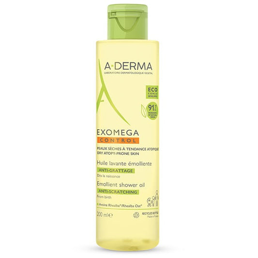 A-Derma Exomega Control Emollient Shower Oil Against Itching  200 ml