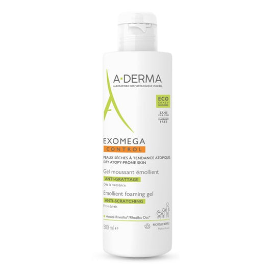 A-Derma Exomega Control Emollient Foaming Gel Anti-Scratching  500 ml