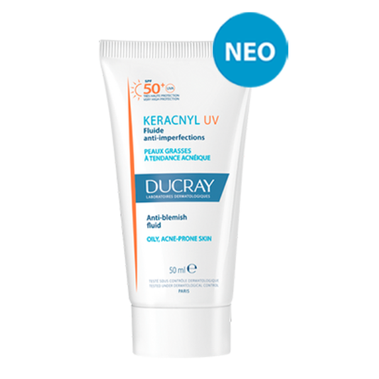 Ducray Keracnyl UV SPF50+ Anti-Blemish Fluid for Oily & Acne-Prone Skin  50 ml